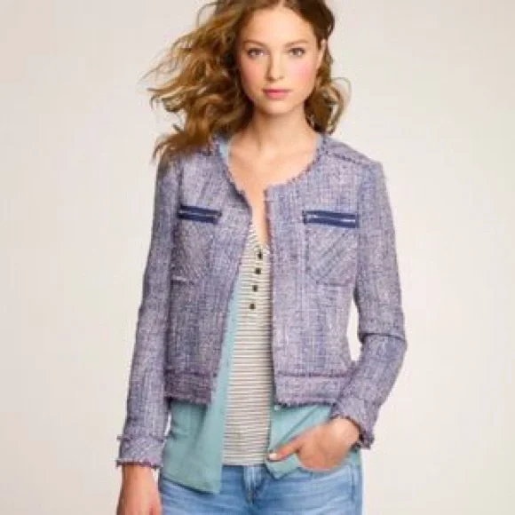 EUC J Crew Realta Tweed Jacket - Picture 1 of 12
